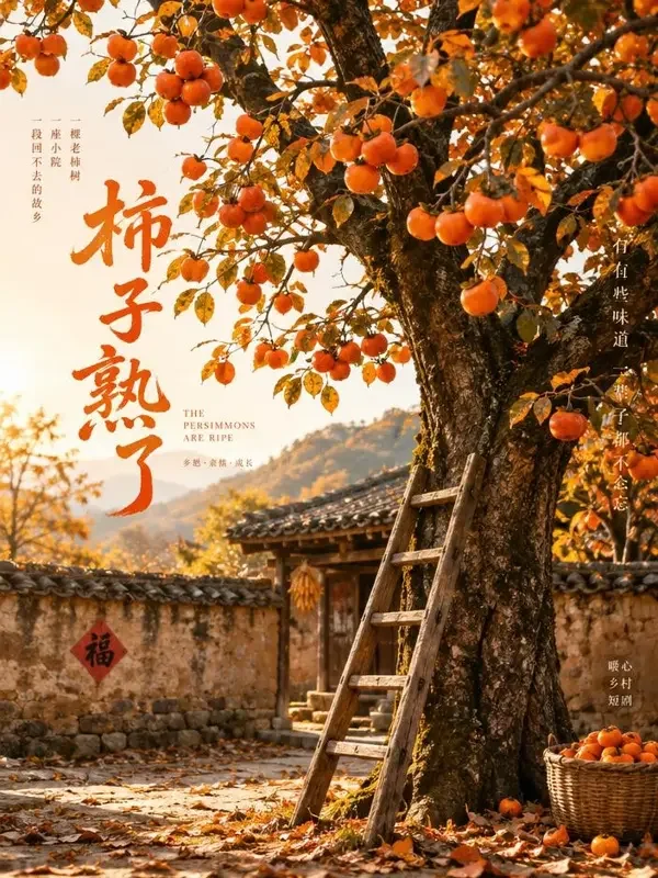 《柿子树下》- 黄豆短剧年代记忆短剧封面 《柿子树下》- 黄豆短剧年代记忆短剧封面